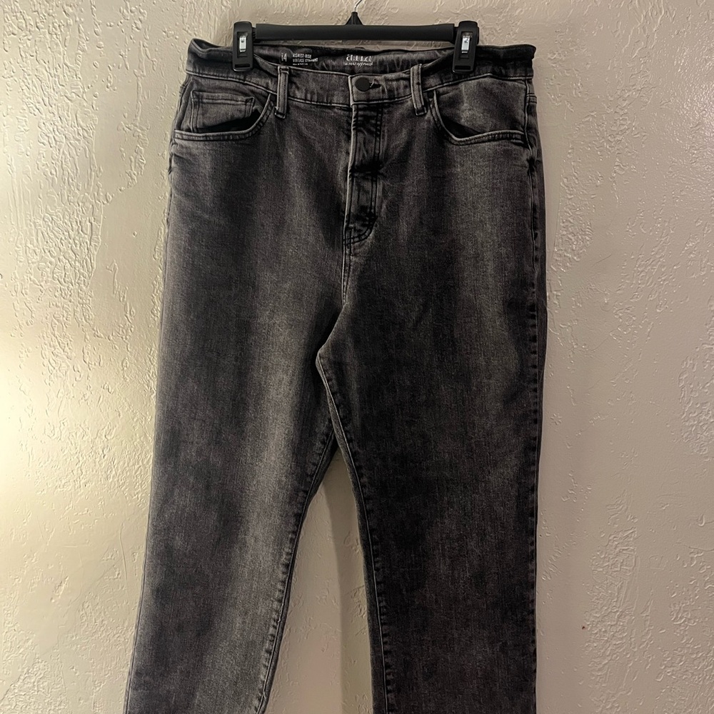 a.n.a Charcoal Vintage Straight Jeans
